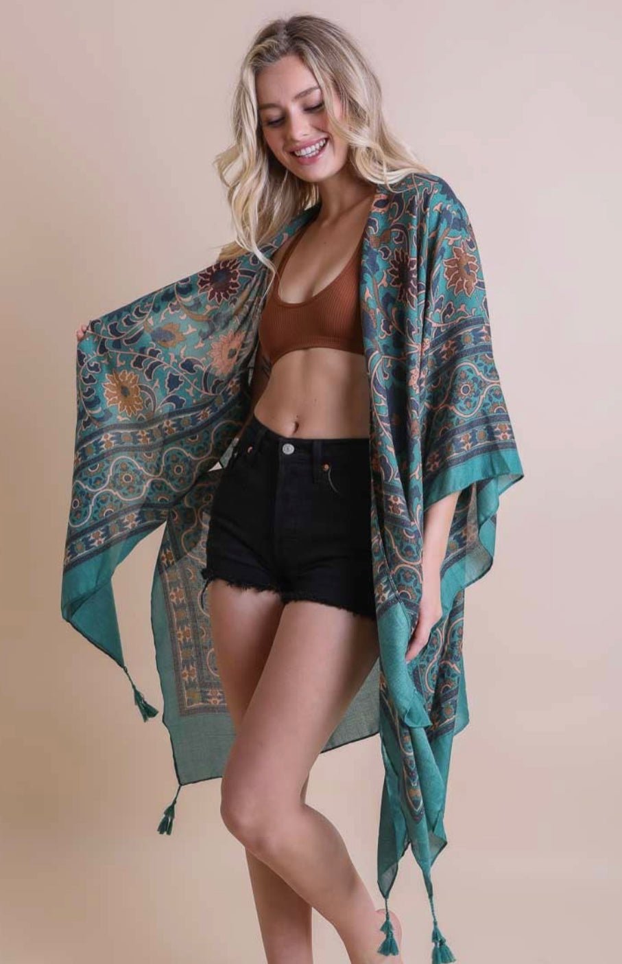 Kelsey Kimono with Tassel Detail